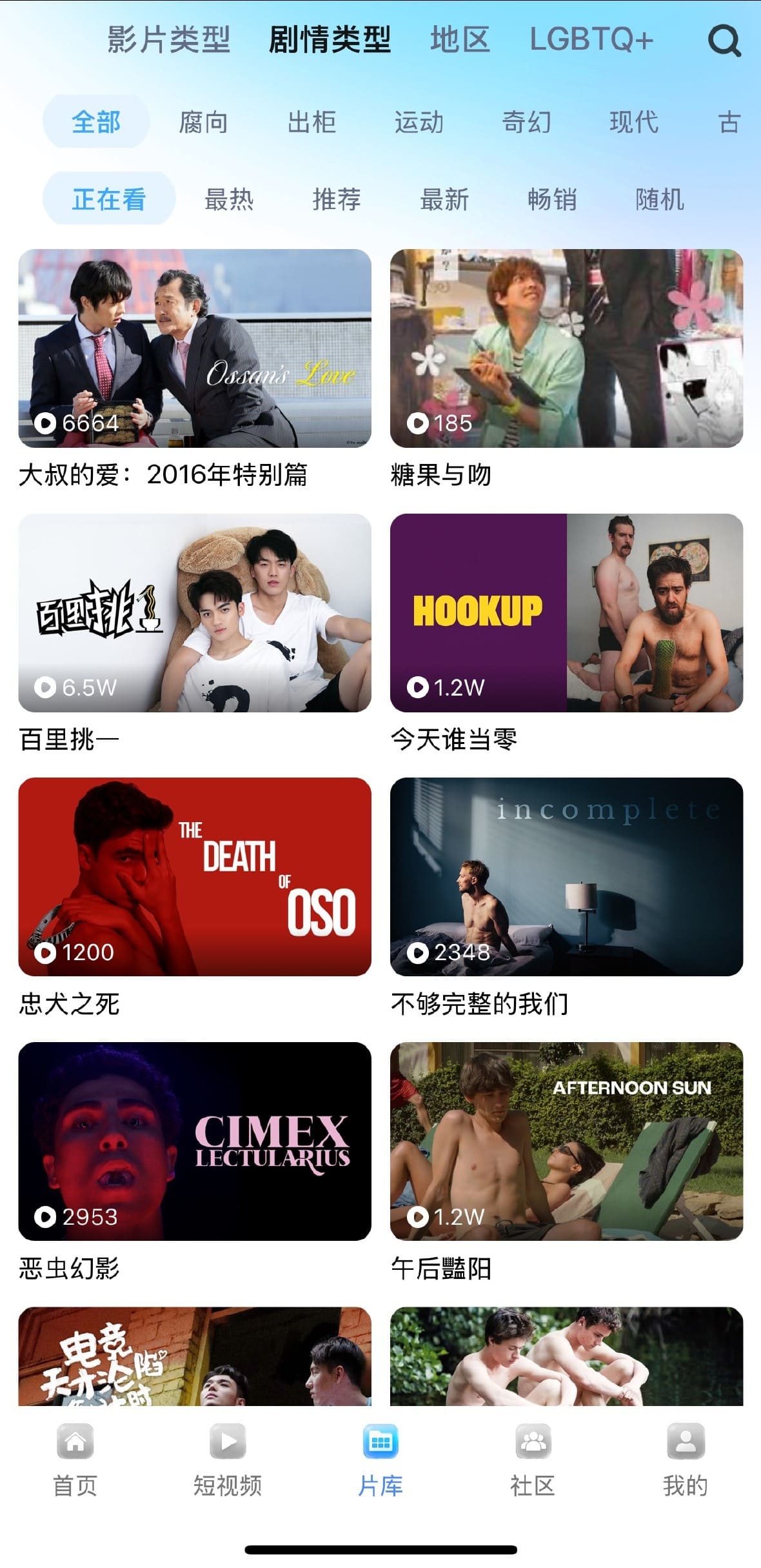 小蓝男同片库剧情类型筛选展示
